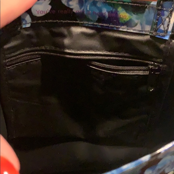 Ted Baker London Black/Multi Clr Floral Vinyl Tote - Picture 7 of 12